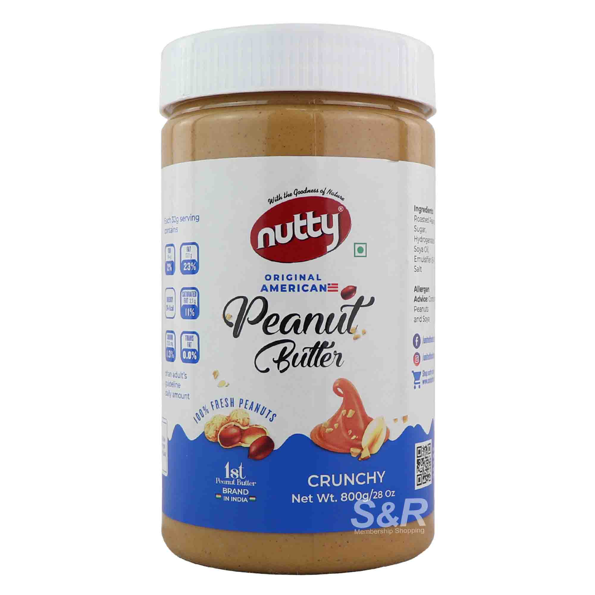 Nutty Crunchy Peanut Butter 800g